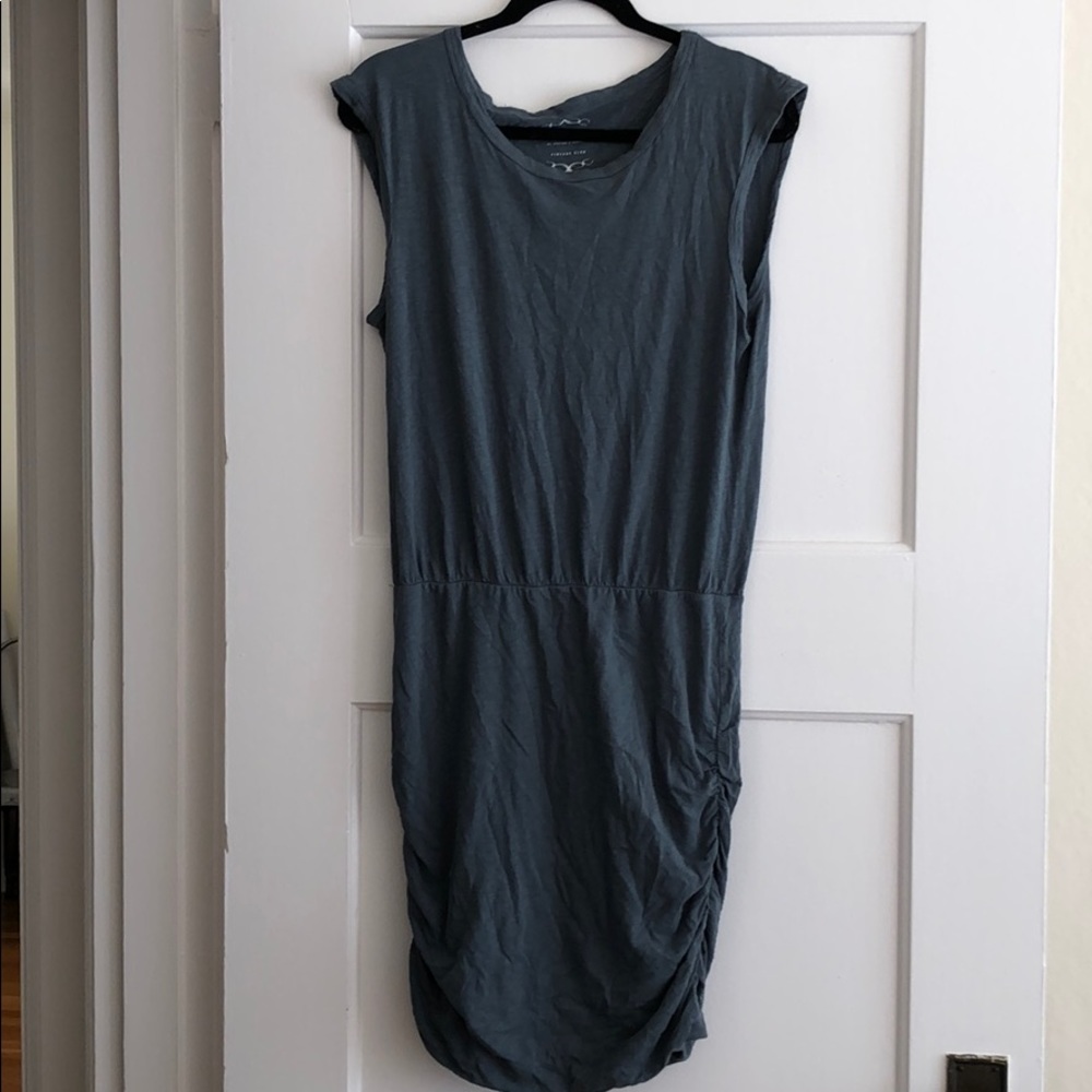 Vintage Slub Ruched Mini Dress from Velvet